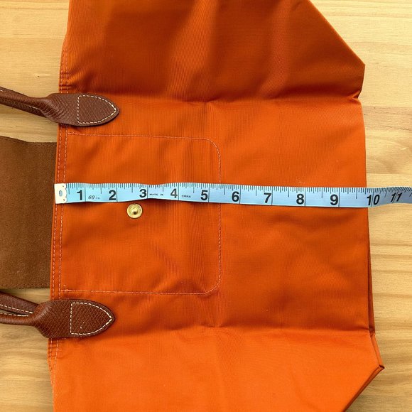 Longchamp Le Pliage | Orange Shoulder Tote Bag - Picture 6 of 13